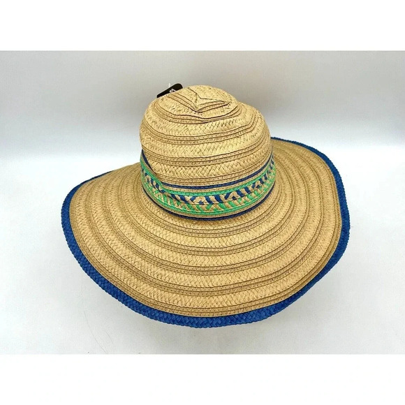 New Pistil Wide Brim Floppy Summer Straw Sun Hat Beach Women's Unisex OS NWT - Picture 4 of 13